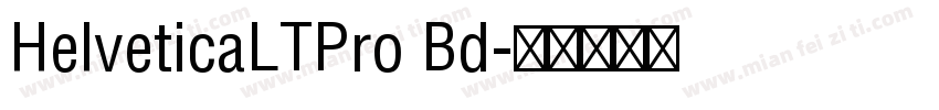 HelveticaLTPro Bd字体转换